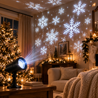 Christmas Window Projection Light - Snowflake Holiday Projector