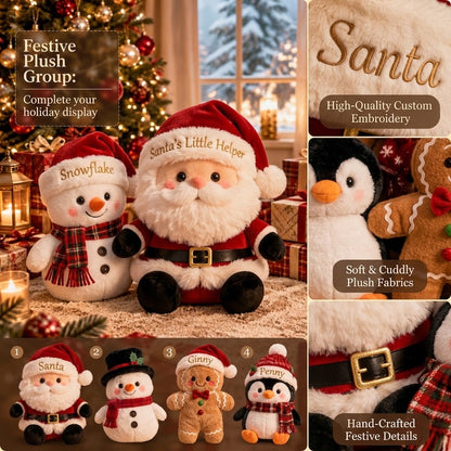 Cute Christmas Character Plush Set - Festive Holiday Stuffed Animals