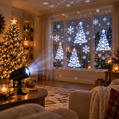 Christmas Window Projection Light - Snowflake Holiday Projector